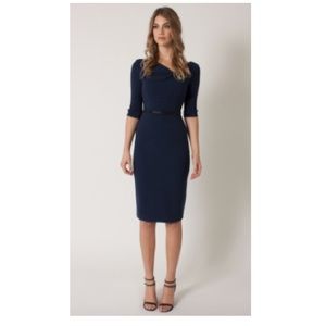 Black Halo Jackie 3/4-Sleeve Sheath Dress